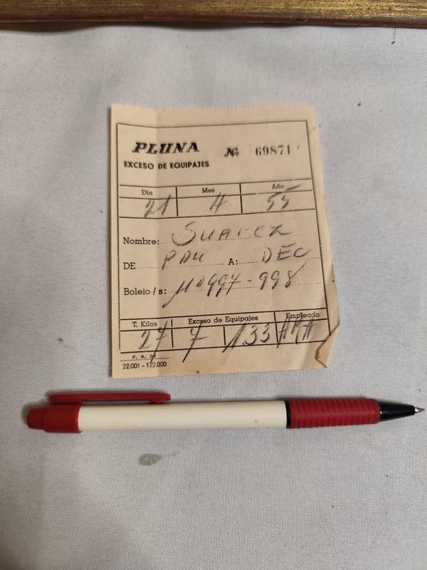 Piezas antigua de PLUNA, aerolínea uruguaya de 1955 - imagen 4