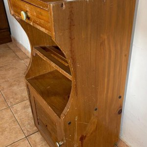 Mueble Auxiliar de Madera con Cajón y Puerta - imagen 6