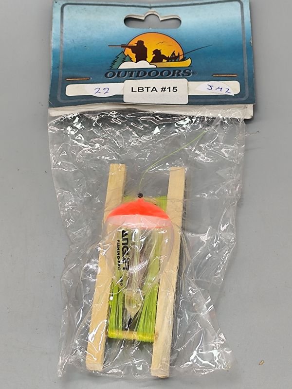 Línea de Pesca Armada Outdoors LBTA #15 con Devanador de Madera y Boya Angler - imagen 1