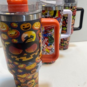 Set de 3 Vasos Térmicos Halloween 1.2L con Stickers - imagen 3
