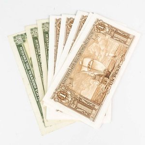 12 Billetes Uruguay 1 Peso y 0,50 Pesos de 1939 - imagen 2