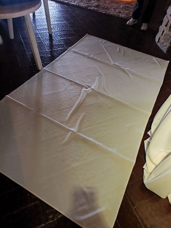 6 Manteles Rectangulares Blancos Grandes