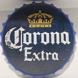 Cartel Decorativo Chapa Corona Extra Tapa Cerveza - imagen 2