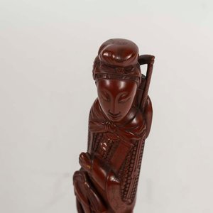 Figura de Dama Cortesana con Espada en Pasta China - imagen 2