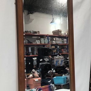 Espejo de Pared Biselado con Marco de Madera Rectangular - imagen 3