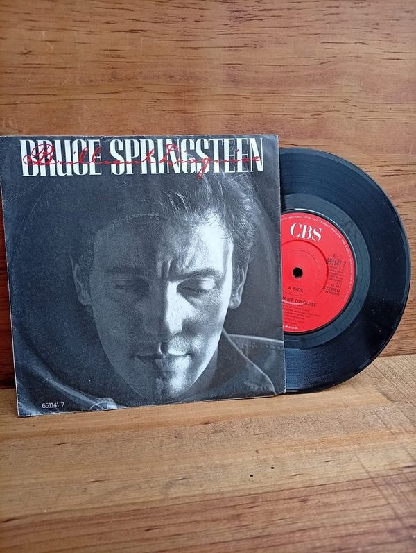 Disco Simple Vinilo Bruce Springsteen "Brilliant Disguise" 1987 CBS England