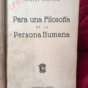 Libro "Para una Filosofía de la Persona Humana" de Jacques Maritain (1938) - imagen 2